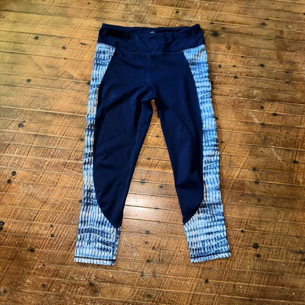 Gaiam navy blue tie dye S high impact Athleisure leggings
